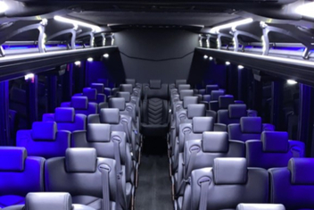 Dearborn Heights Charter Bus Interior