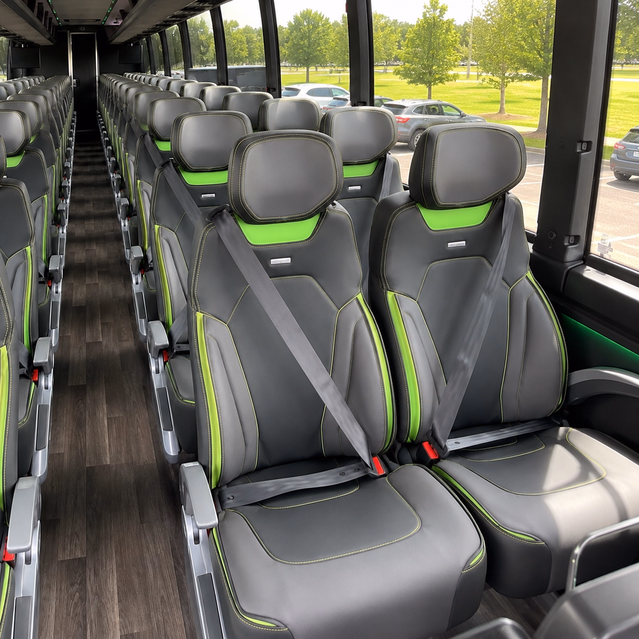 dearborn heights charter bus interior