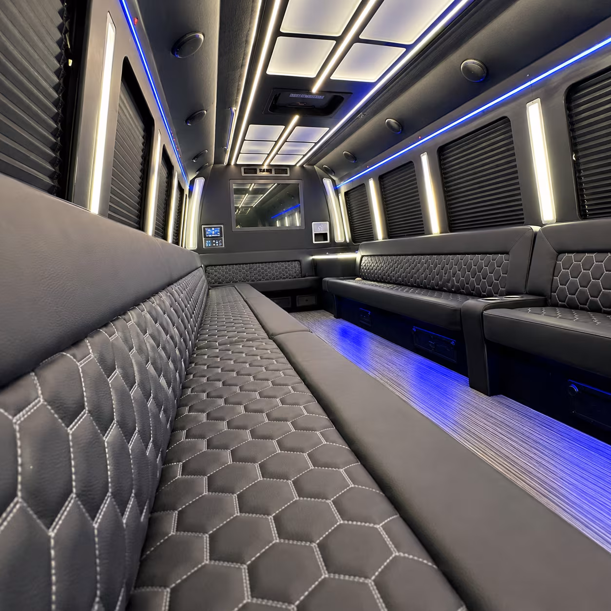 dearborn heights party bus rental interior