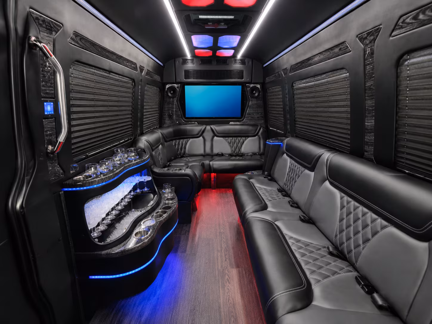 rather than splitting into cars rent a bus for your next michigan lottery amphitheatre show